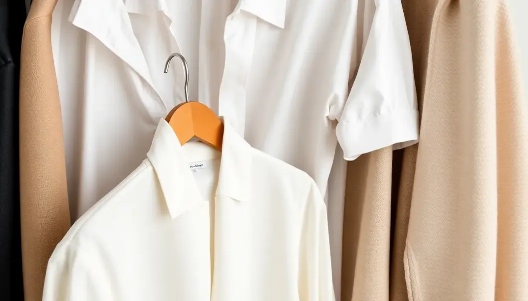 A minimalist wardrobe showcasing elegant simplicity.